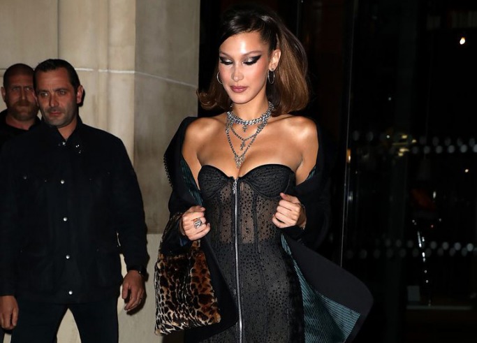 Bella Hadid at Chrome Hearts party during PFW Bella Hadid at Chrome Hearts party during PFW